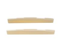 Musiclily Pro 73.15mm Universal Compensated Bone Saddle for 6-String Acoustic Guitar, Ivory(Set of 2)