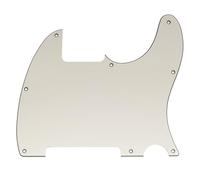 Musiclily Pro 8-Hole Guitar Pickguard for Squier Sonic Esquire H Electric Guitar, 3Ply Aged White