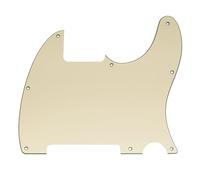 Musiclily Pro 8-Hole Guitar Pickguard for Squier Sonic Esquire H Electric Guitar, 3Ply Cream