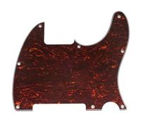 Musiclily Pro 8-Hole Guitar Pickguard for Squier Sonic Esquire H Electric Guitar, 4Ply Red Tortoise