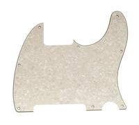 Musiclily Pro 8-Hole Pickguard for Squier H Guitar 4Ply Aged White Pearl | for Sonic Esquire