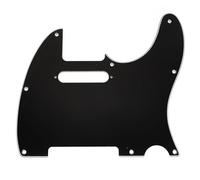 Musiclily Pro 8-Hole SS Pickguard for Squier Sonic Tele Guitar 3Ply Black
