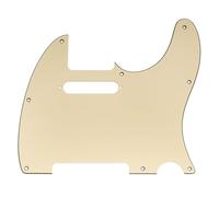 Musiclily Pro 8-Hole SS Pickguard for Squier Sonic Tele Guitar 3Ply Cream