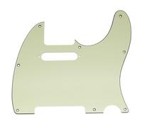 Musiclily Pro 8-Hole SS Pickguard for Squier Tele Guitar 3Ply Mint Green