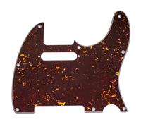 Musiclily Pro 8-Hole SS Pickguard for Tele Guitar 4Ply Tortoise Shell