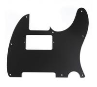 Musiclily Pro 8 Hole TL Guitar Pickguard Humbucker HH 1Ply Matte Black