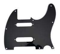 Musiclily Pro 8 Holes SS Guitar Pickguard, 3ply Black