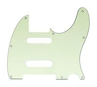 Musiclily Pro 8 Holes SS Guitar Pickguard, 3Ply Mint Green