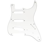 Musiclily Pro 8 Holes ST SSS Guitar Pickguard for SQ CV 50s 3Ply White | for 2008-2019 China Made Squier Classic Vibe Reissue Vintage Strat Style Electric Guitar