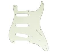 Musiclily Pro 8 Holes ST SSS Pickguard for SQ CV 50s 3Ply Mint Green | for 2008-2019 China Made Squier Classic Vibe Reissue Vintage Strat Style Electric Guitar