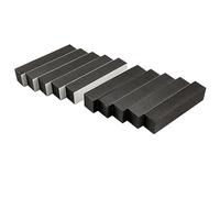 Musiclily Pro 80x18x15mm Self-Adhesive EVA Foam Pickup Height Adjustment Anti-Vibration Foam for Jazz Bass Pickup, Black (Set of 10)