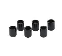 Musiclily Pro 8mm Steel Flush Mount Guitar String Ferrules for Tele Style Electric Guitar, Black (Set of 6)