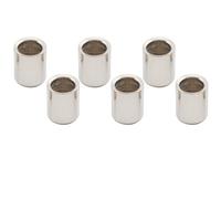Musiclily Pro 8mm Steel Flush Mount Guitar String Ferrules for Tele Style Electric Guitar, Nickel (Set of 6)