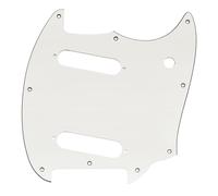 Musiclily Pro 9-Hole Guitar Pickguard for Indonesia Made Squier Sonic Mustang SS Electric Guitar, 3ply White