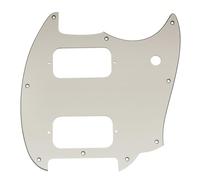 Musiclily Pro 9-Hole Guitar Pickguard for Squier Sonic Mustang HH Electric Guitar, 3Ply Aged White