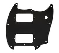 Musiclily Pro 9-Hole Guitar Pickguard for Squier Sonic Mustang HH Electric Guitar, 3Ply Black
