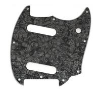 Musiclily Pro 9-Hole Guitar Pickguard for Squier Sonic Mustang SS Electric Guitar, 4Ply Black Pearl