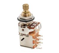 Musiclily Pro A250K Brass Pot Split Standard Shaft 3/8 Inch Push-Pull Audio Taper Potentiometer for Electric Guitar Bass