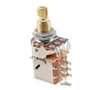 Musiclily Pro A500K Brass Pot Metric Split Standard Shaft 9.5mm Push-Pull Audio Taper Potentiometer for Electric Guitar Bass