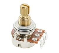 Musiclily Pro A500K Mini Pot Brass Metric Split Standard Shaft 9.5mm Audio Taper Potentiometer for Electric Guitar Bass