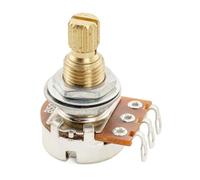 Musiclily Pro B500K Mini Pot Brass Metric Split Standard Shaft 9.5mm Linear Taper Potentiometer for Electric Guitar Bass