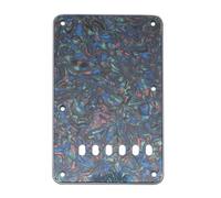 Musiclily Pro Back Plate Tremolo Cavity Cover Backplate 4Ply Abalone Shell | 6 Holes, for Affinity Series Squier Strat Style Guitar