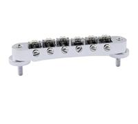 Musiclily Pro BM004 10.4mm Roller Saddle ABR Tune-O-Matic Bridge, Chrome | 52mm, with M4 Post, for LP Style Electric Guitar