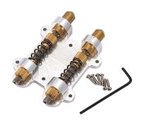 Musiclily Pro Brass Dual Guitar Tremolo Stabiliser Tremolo Stopper Stabiliser Kit for Fender Electric Guitar Tremolo Bridge
