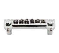 Musiclily Pro BW002 52.5mm Adjustable Wraparound Bridge Tailpiece, Chrome