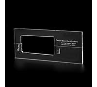 Musiclily Pro CNC Accurate Acrylic Bass Neck Routing Templates for Short-scale Bass Musicmaster/Mustang