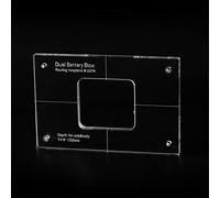 Musiclily Pro CNC Accurate Acrylic Dual Battery Box Routing Templates