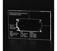 Musiclily Pro CNC Accurate Acrylic Humbucker Pickup Routing Template for Electric Guitar Body