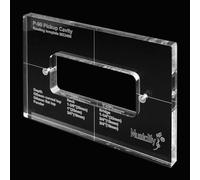 Musiclily Pro CNC Accurate Acrylic P90 Pickup Routing Template for Electric Guitar Body