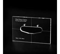 Musiclily Pro CNC Accurate Acrylic Single-coil Pickup Routing Template for Standard Strat Guitar Body