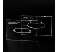 Musiclily Pro CNC Accurate Acrylic Single-coil Pickup Routing Templates Set for Standard Strat Guitar Body and Pickguard