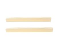 Musiclily Pro Compensated Acoustic Guitar Bone Saddle Ivory Color, 2 Pcs