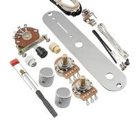 Musiclily Pro Electric Guitar DIY Wiring Kit Upgrade for American Style TL with 3-Way Switch and 2A Pots, Chrome