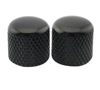 Musiclily Pro Inch Steel Dome Push-on Control Knobs 18mm, Black 2 Pcs