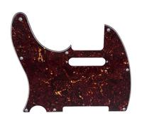 Musiclily Pro Left Handed 8 Hole Guitar TL Pickguard 4Ply Tortoise Shell | for American/Mexican Made Fender Tele Standard Modern Style