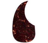 Musiclily Pro Left Handed Teardrop Acoustic Guitar Pickguard Tortoise Shell | Self Adhesive, for Martin D28 Style Guitar