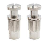 Musiclily Pro M8 Metric Wraparound Bridge Mounting Studs and Inserts Bushings for Epiphone Les Paul Style Electric Guitar, Nickel (Set of 2)