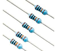 Musiclily Pro Metal Film Precision Resistor 100Kohm 1% 250mW for Electric Guitar Bass Wiring Mods (Set of 50)