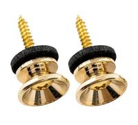 Musiclily Pro Metal Strap Buttons End Pins for Fender Style Electric Acoustic Guitar Bass, Gold (Set of 2)