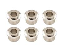 Musiclily Pro Metal Vintage/Modern 6mm to 10mm Guitar Tuner Conversion Bushings Tuning Pegs Adapter Ferrules, Nickel (Set of 6)