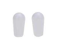 Musiclily Pro Metric 3.5mm LP Guitar 3-Way Toggle Switch Tips Caps Switch Knobs for Epiphone Les Paul Style Electric Guitar, White (Set of 2)
