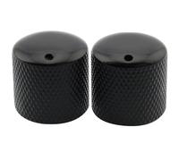 Musiclily Pro Metric Dome Push-on Control Knobs Indicator Dot, Black 2 Pcs