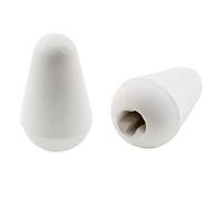 Musiclily Pro Metric Guitar 5 Way Switch Tips Caps Switch Knobs for Import Strat Style Electric Guitar, White (Set of 2)