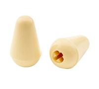 Musiclily Pro Metric Guitar 5 Way Switch Tips Caps Switch Knobs for Import Strat Style Electric Guitar, Cream (Set of 2)