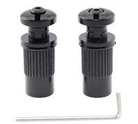 Musiclily Pro Metric Stud and Bushing for Bridge Stop Tailpiece Black 2 Pcs