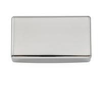 Musiclily Pro No-Hole Sealed Nickel Silver Alloy Humbucker Pickup Cover for Electric Guitar, Chrome